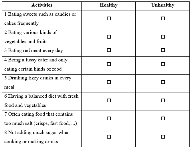 1.3. Listening - Unit 1. Eat, drink and be healthy - SBT Tiếng Anh 11 English Discovery 0 1