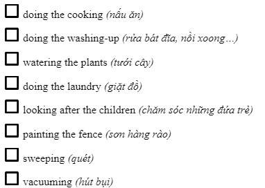 1.3. Listening - Unit 1. Family chores - SBT Tiếng Anh 10 English Discovery 2 1
