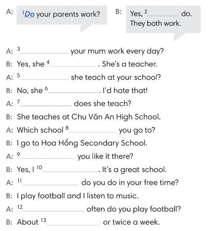 1.4 - Unit 1. Cultural interests - SBT Tiếng Anh 7 English Discovery 2 1