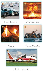 2c. Vocabulary - Unit 2. Disasters & Accidents - SBT Tiếng Anh 8 Right on! 0 1