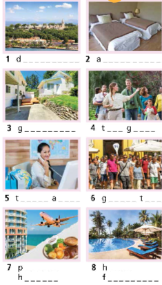 2c. Vocabulary - Unit 2: Natural Wonders and Travel - SBT Tiếng Anh 9 Right on! 0 1