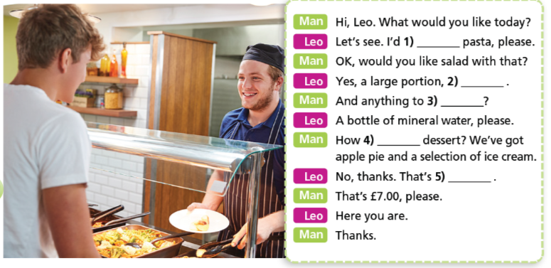 2d. Everyday English - Unit 2. Fit for life - SBT Tiếng Anh 7 Right on! 2 1