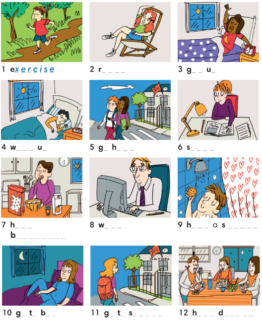 3.1. Vocabulary - Unit 3. Every day - SBT Tiếng Anh 6 – English Discovery (Cánh Buồm) 1 1