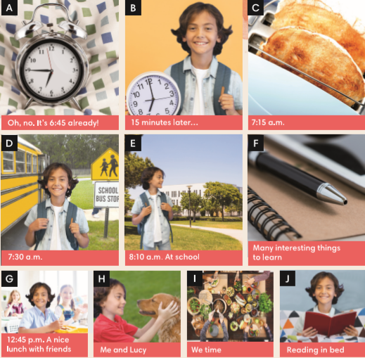 3.1. Vocabulary - Unit 3. My day - Tiếng Anh 6 – English Discovery 2 1