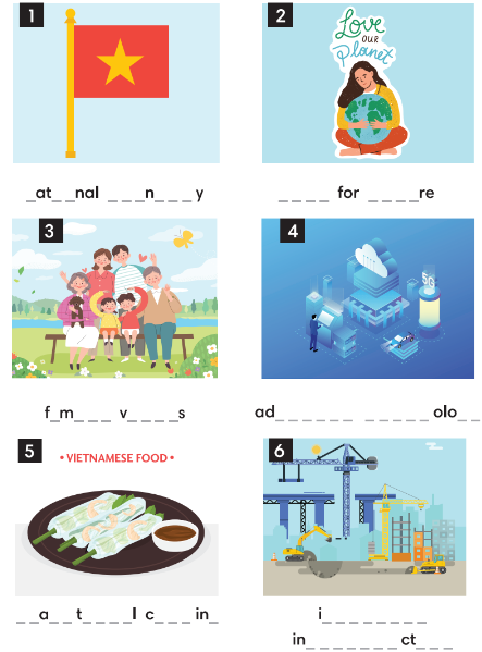 3.1. Vocabulary - Unit 3. Việt Nam on the go - SBT Tiếng Anh 9 English Discovery 0 1