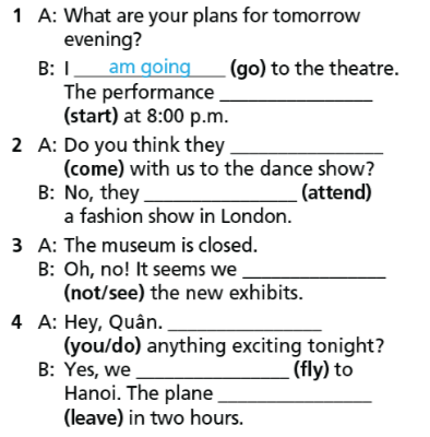 3b. Grammar - Unit 3. Arts & Music - SBT Tiếng Anh 7 Right on! 3 1