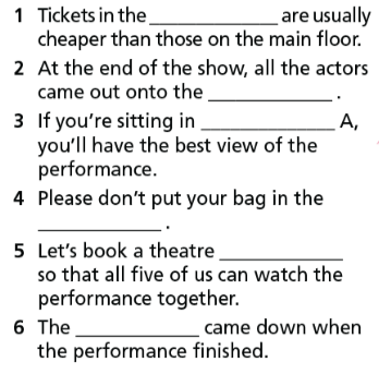 3c. Vocabulary - Unit 3. Arts & Music - SBT Tiếng Anh 7 Right on! 1 1