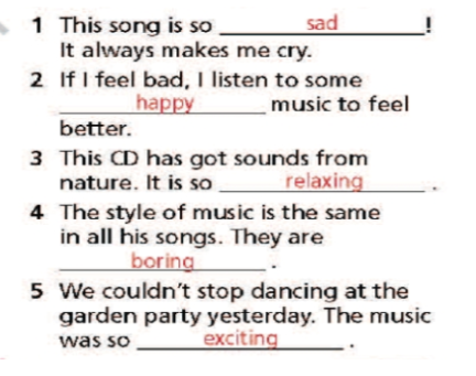 3c. Vocabulary - Unit 3. Arts & Music - SBT Tiếng Anh 7 Right on! 3 2