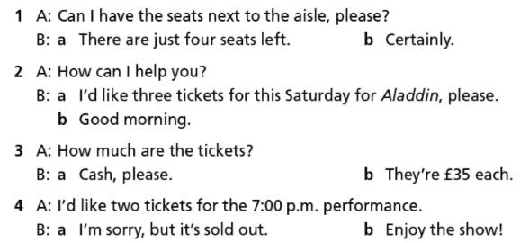 3d. Everyday English - Unit 3. Arts & Music - SBT Tiếng Anh 7 Right on! 1 1