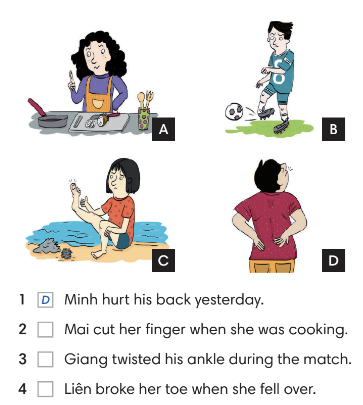 4.1 - Unit 4. Health and fitness - SBT Tiếng Anh 7 English Discovery 3 1