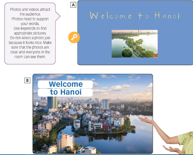 4. Present holiday destinations – Presentation skills – SBT Tiếng Anh 6 – Right on! 0 1