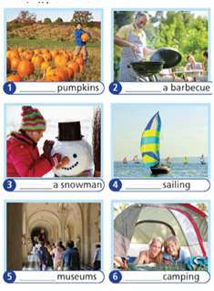 4a. Vocabulary – Unit 4. Holidays! – SBT Tiếng Anh 6 – Right on! 2 1