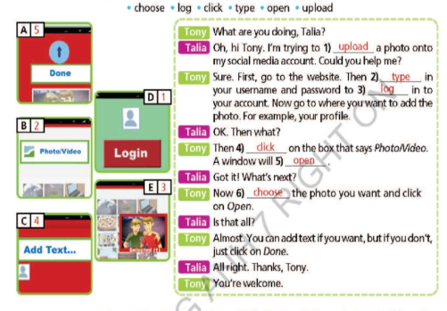 4d. Everyday English - Unit 4. All things high - tech - SBT Tiếng Anh 7 Right on! 0 2