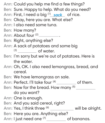 5.2 - Unit 5. Food and drink - SBT Tiếng Anh 7 English Discovery 4 1