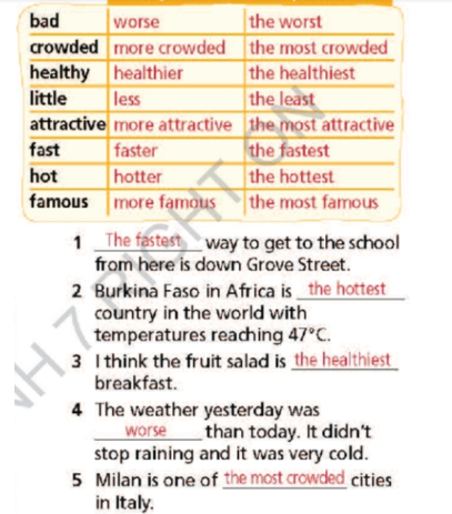 5b. Grammar - Unit 5. Travel and Transportation - SBT Tiếng Anh 7 Right on! 2 4