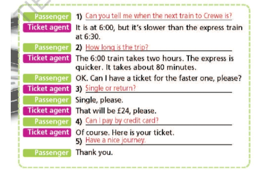 5d. Everyday English - Unit 5. Travel and Transportation - SBT Tiếng Anh 7 Right on! 2 2