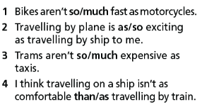5e. Grammar - Unit 5. Travel and Transportation - SBT Tiếng Anh 7 Right on! 0 1