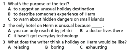 5f. Reading - Unit 5. Travel And Transportation - SBT Tiếng Anh 7 Right on! 2 1