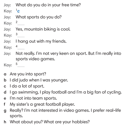 6.6 Speaking – Unit 6. A question of sport – Tiếng Anh 6 – English Discovery 4 1