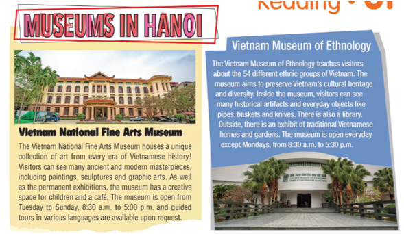 6f. Reading – Unit 6. Entertainment – SBT Tiếng Anh 6 – Right on! 0 1