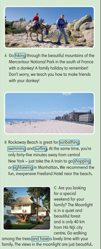 9.3 Reading and vocabulary - Unit 9. Getting around – Tiếng Anh 6 – English Discovery 3 2