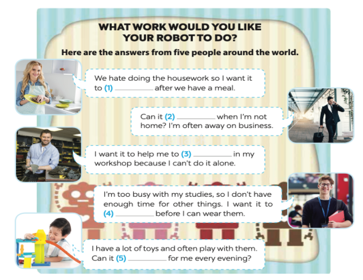 B. Vocabulary & Grammar - Unit 12. Robots - SBT Tiếng Anh 6 - Global Success (Kết nối tri thức) 1 1