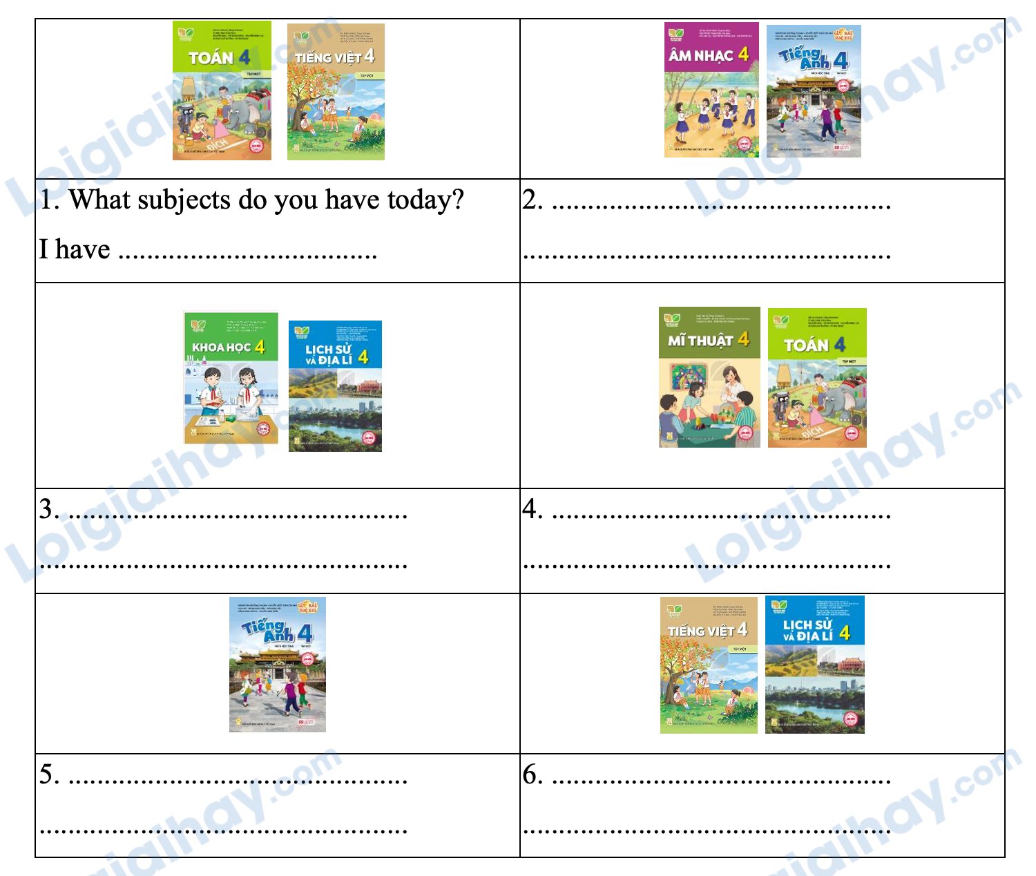 Đề cương ôn tập học kì 1 Tiếng Anh 4 - Global Success 1