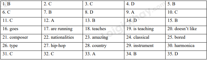 Đề thi học kì 1 Tiếng Anh 6 English Discovery - Đề số 2 1 1