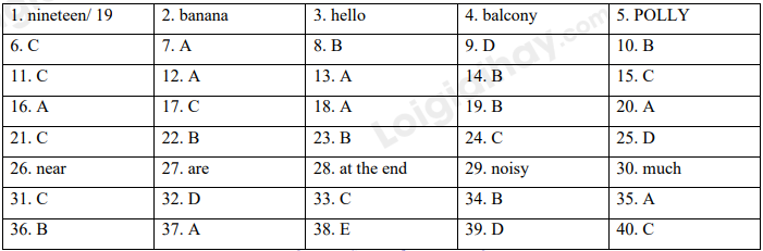 Đề thi học kì 1 Tiếng Anh 6 English Discovery - Đề số 7 1 1