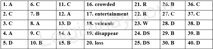 Đề thi học kì 1 Tiếng Anh 8 iLearn Smart World - Đề số 6 1 1