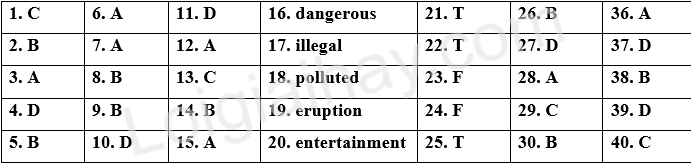 Đề thi học kì 1 Tiếng Anh 8 iLearn Smart World - Đề số 7 1 1