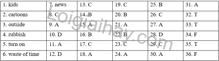 Đề thi học kì 2 Tiếng Anh 6 Friends Plus - Đề số 2 1 1