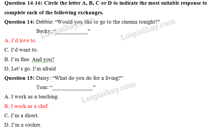 Đề thi vào lớp 6 môn Tiếng Anh trường Nguyễn Tất Thành năm 2018 1 6