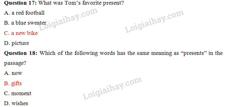 Đề thi vào lớp 6 môn Tiếng Anh trường Nguyễn Tất Thành năm 2018 1 8