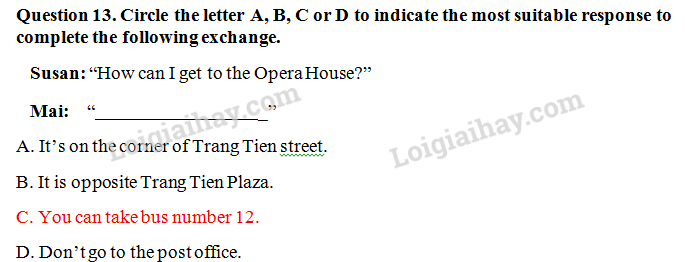 Đề thi vào lớp 6 môn Tiếng Anh trường Nguyễn Tất Thành năm 2020 1 7