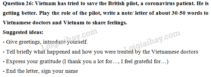 Đề thi vào lớp 6 môn Tiếng Anh trường Nguyễn Tất Thành năm 2021 1 11