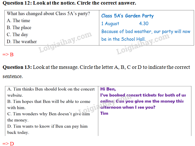 Đề thi vào lớp 6 môn Tiếng Anh trường Nguyễn Tất Thành năm 2021 1 6