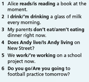 Grammar Bank Unit 1 - SBT Tiếng Anh 7 Right on! 11 1