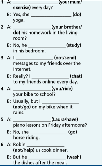 Grammar Bank Unit 1 - SBT Tiếng Anh 7 Right on! 2 1
