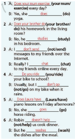 Grammar Bank Unit 1 - SBT Tiếng Anh 7 Right on! 2 2