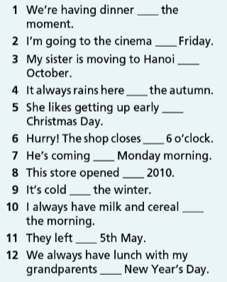 Grammar Bank Unit 1 - SBT Tiếng Anh 7 Right on! 6 1