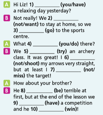 Grammar Bank Unit 2 - SBT Tiếng Anh 7 Right on! 2 1