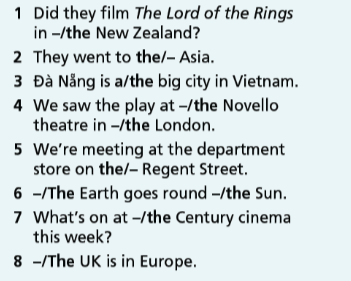 Grammar Bank Unit 3 - SBT Tiếng Anh 7 Right on! 8 1