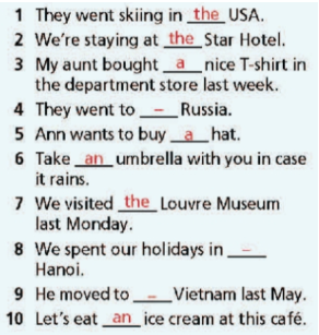 Grammar Bank Unit 3 - SBT Tiếng Anh 7 Right on! 9 2