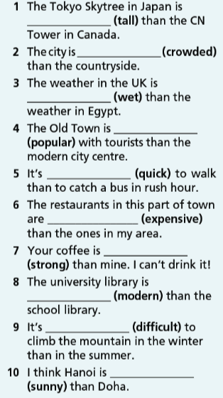 Grammar Bank Unit 5 - SBT Tiếng Anh 7 Right on! 2 1