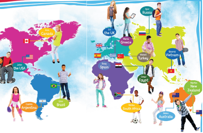 Hello! trang 4 & 5 - Tiếng Anh 6 - Right on! 0 2