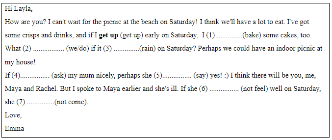 Language focus: First conditional - Unit 8 - SBT Tiếng Anh 6 - Friends Plus (Chân trời sáng tạo) 3 1