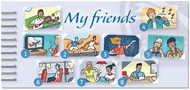 Language focus: Present continuous: affirmative and negative Unit 4 SBT tiếng Anh 6 – Friends Plus (Chân trời sáng tạo) 1 1