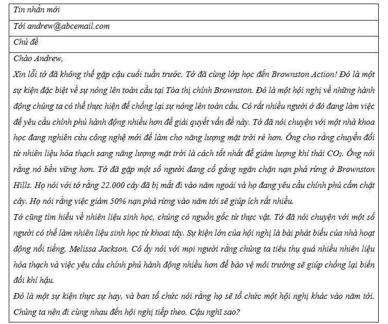 Lesson 2 - Unit 4. Global warming - SBT Tiếng Anh 11 iLearn Smart World 2 2