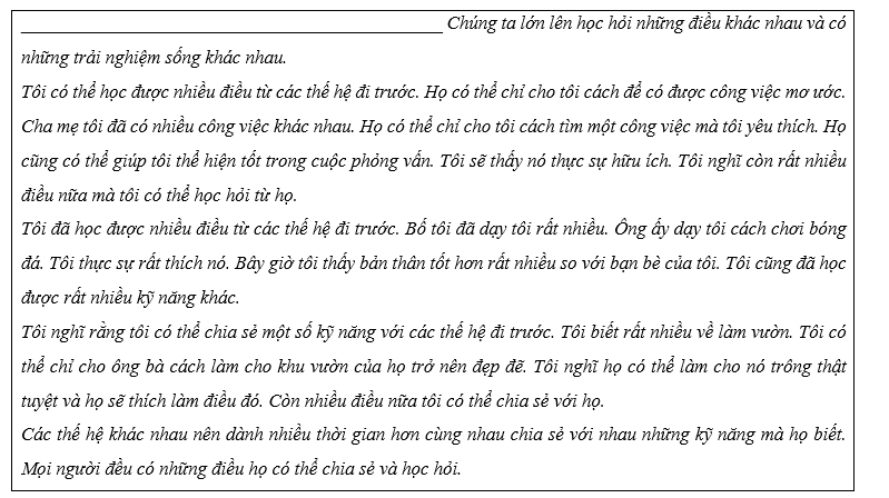 Lesson 3 - Unit 2. Generation gap - SBT Tiếng Anh 11 iLearn Smart World 2 2
